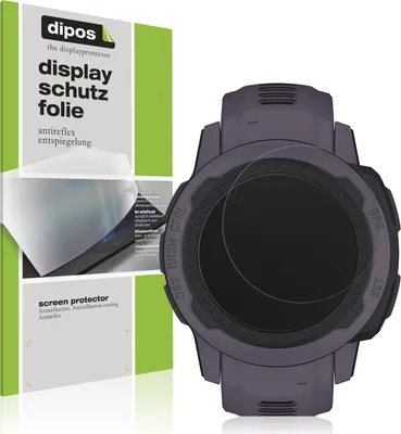 Produktbild von 5x Schutzfolie für Garmin Instinct 2S (45mm) matt Displayschutzfolie Folie Display Schutz dipos