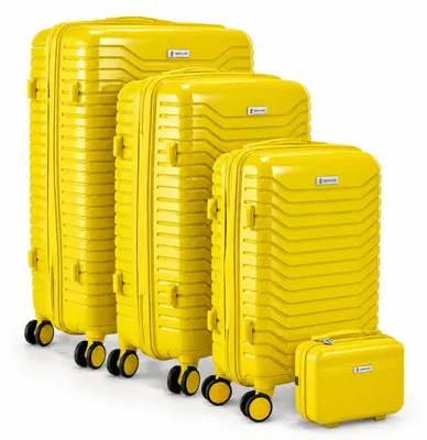 Produktbild von Berwin Reisekoffer Calma Tropic Gelb 4er Set MS-19801