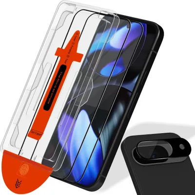 Produktbild von 2-Pack Google Pixel 9 Displayschutzfolie & 1-Pack Kameraschutz - Gehärtetes Glas | [Automatische Installation] - Blasenfrei