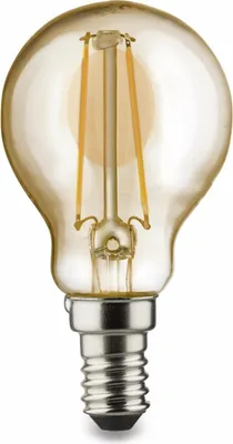 Immagine prodotto di Lampada a goccia a filamento LED, E14, 2,2W, 150lm, 2000K, bianco caldo, oro