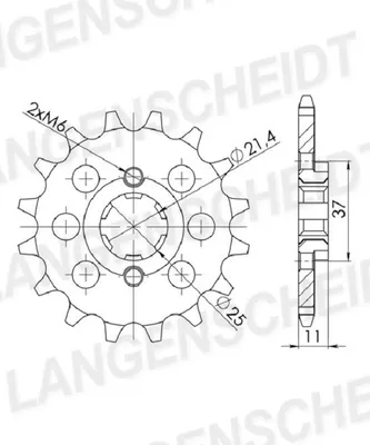 Produktbild von Ritzel Supersprox 520 - 12Z CST-307:12|grobverzahnt 21,4/25,0