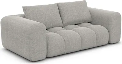 Produktbild von Strukturstoff 2-Sitzer Couch Lavera Hellgrau