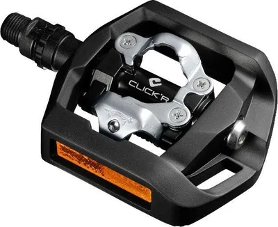 Immagine prodotto di Pedali Shimano Click'R T421 Platform + SPD su un lato con tacchette SM-SH56 - Nero