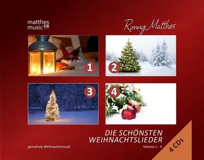 Produktbild von Die Schönsten Weihnachtslieder: Vol.1-4: Gemafrei