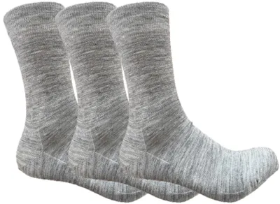 Obrázok produktu pre Omgoods – 3 páry merino vlnených ponožiek pre mužov, svetlosivé