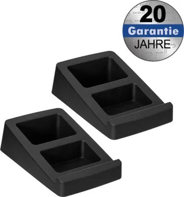 Produktbild von my Wall HS32-1L - Ständer de Tisch Universal für Lautsprecher (2 Stück, trägt bis zu 3 kg, Winkel de Neigung de 15°, Lautsprecher-Ständer, Ständer de Tisch für Lautsprecher, Dämpfung de