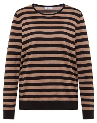 Produktbild von Cecil (304) TOS_Striped Roundneck truffle brown truffle brown L