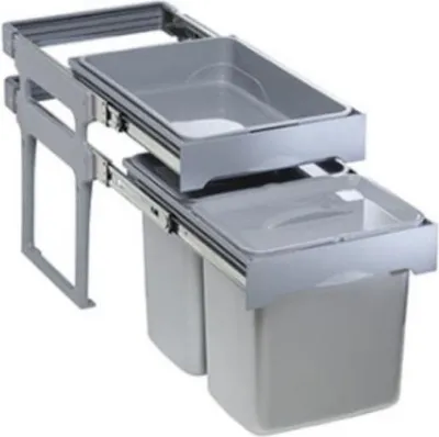 Immagine prodotto di Pattumiera estraibile 2 contenitori e 1 vassoio Tank40