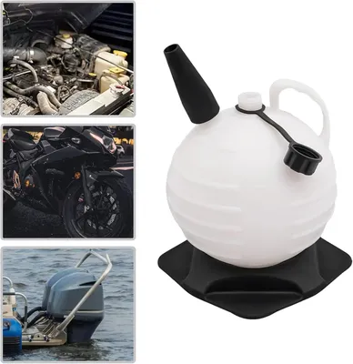 Immagine prodotto di Pompa aspirante per olio - Pompa manuale per olio - Capacità: 6 litri - Modello cilindrico - Include 3 tubi di prolunga - Dimensioni: 24 x 24 x 28 cm - Adatta per auto, imbarcazioni, tosaerba e spazzaneve