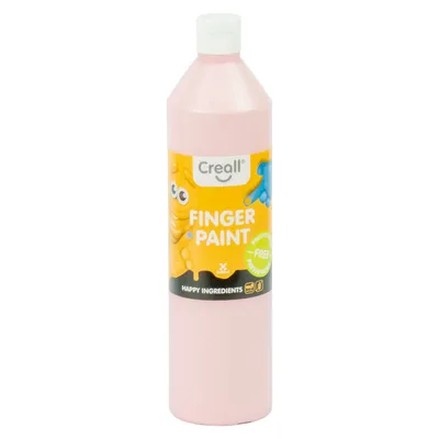 Zdjęcie produktu dla Creall farba do malowania palcami bez konserwantów różowa, 750 ml