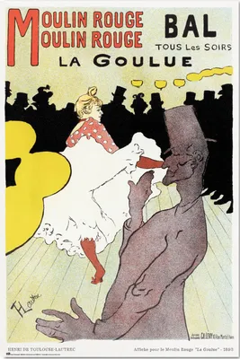 Image de Moulin Rouge - La Goulue - affiche d'art - affiche 61x91,5 cm