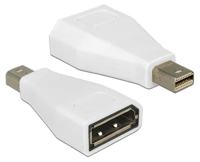 Produktbild von Delock - DisplayPort-Adapter - Mini DisplayPort (M) zu DisplayPort (W) - weiß