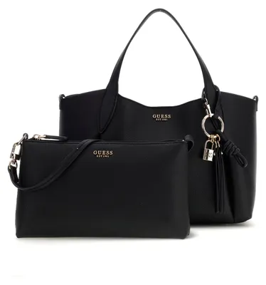 Produktbild von Stylische Damen-Handtasche in Schwarz mit vielseitigen Fächern
