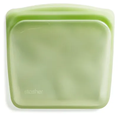 Image de Boîte à repas en silicone verte, 828 ml, réutilisable, résistante à la chaleur, étanche