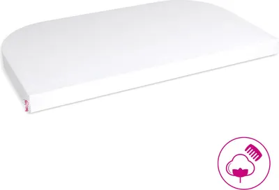 Produktbild von babybay Jersey Spannbetttuch Deluxe passend für Modell Verlängerungsseite Original, Maxi, Midi und Boxspring, weiß