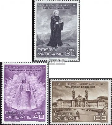 Produktbild von Briefmarken Vatikanstadt 1961 Mi 363-365 (kompl.Ausgabe) gestempelt Hl. Meinrad