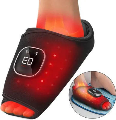 Produktbild von Schuhe mit Rotlichttherapie, geeignet für Füße, Knie und Ellbogen, mit 5 Lichttherapiemodi zur Linderung von Handgelenk-, Knie- und Muskelschmerzen.