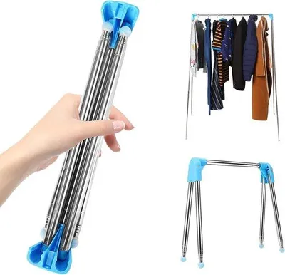 Produktbild von Famanu Kleidungsgestell Ausziehbar - Tragbar Faltbar - Für Zuhause Camping Reisen - 33-71 cm