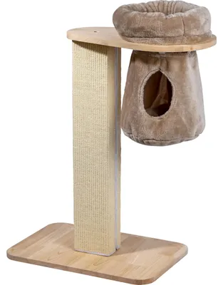 Produktbild von dobar® Premium Katzen-Kratzbaum Dreamy aus Holz mit extra großen und stabilen Kr