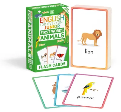 Produktbild von English for Everyone Junior First Words Animals Flash Cards