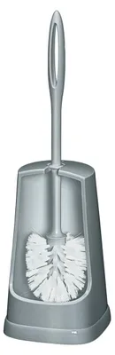 Immagine prodotto di Portascovolino da WC - Set per WC in plastica - Grigio - 12,5 x 40 x 12,5 cm