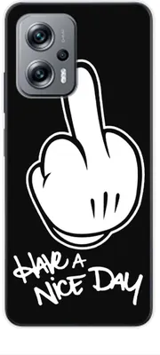 Produktbild von König Design Hülle kompatibel mit Xiaomi Redmi K50i Kunststoff Soft Handyhülle - Handy Case Have a nice Day