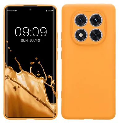 Produktbild von kwmobile Handyhülle für Xiaomi Redmi Note 14 Pro 5G / Poco X7 Hülle - weiches Handy Silikon Case - Schutzhülle Cover - Fruity Orange
