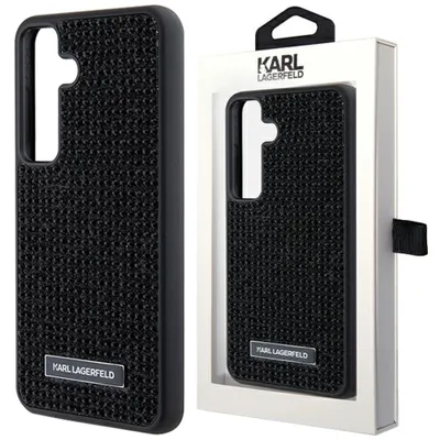 Produktbild von Karl Lagerfeld KLHCS24SHDSPRK S24 S921 hardcase schwarz Rhinestone Metal Logo Schutzhülle
