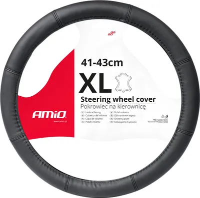 Produktbild von AMiO 03548 Lenkradbezug Ø41-43cm Schwarz Lenkradhülle