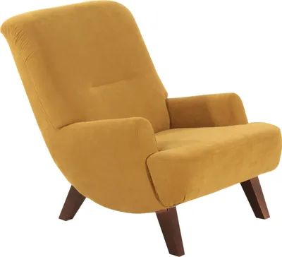 Produktbild von Max Winzer Sessel Brandford - Velourstoff mais - Maße: 71 x 101 x 80 cm