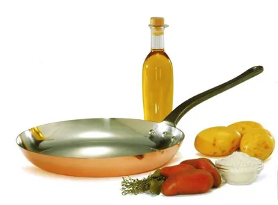 Kupfer-Bratpfanne 24 cm, mehrfarbig, antihaftbeschichtet