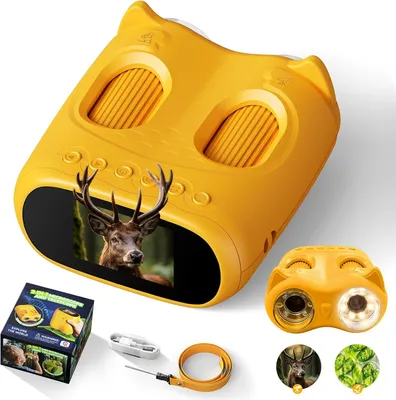 Zdjęcie produktu dla Cyfrowy mikroskop i teleskop 1000x, 1080P foto wideo, dla dzieci 3 do 12 lat, zabawka STEM