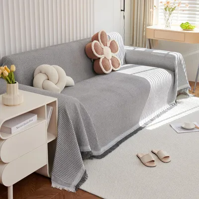 Productafbeelding van Omkeerbare wafeltapijt, 180x230 cm, grijs