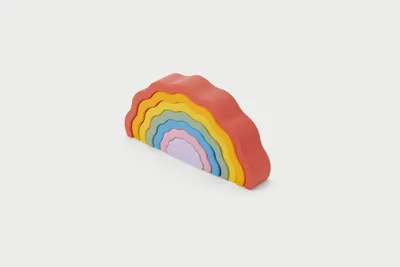 Immagine prodotto di Giocattolo arcobaleno TickiT Silisoft Wobbel - Set di 7 pezzi