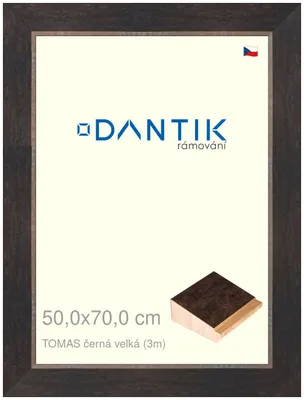 Obrázek produktu pro DANTIK rámeček 50x70 | TOMAS černá velká (Plexi Čiré)