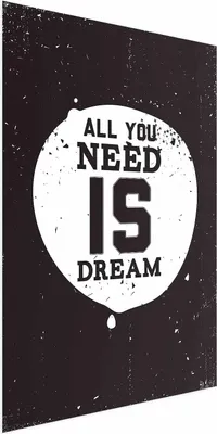 Produktbild von Posterpapier Poster - All You Need Is Dream 21x30 cm Text m-B-0048-ao-a