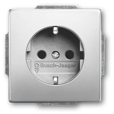 Image de BUSCH-JAEGER Prise 1f edst mt pur inox UP avec élévation BS