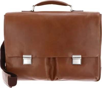Produktbild von LEONHARD HEYDEN Leder Aktentasche Businesstasche mit Laptopfach Chicago Briefcase 2 Compartments Brown braun