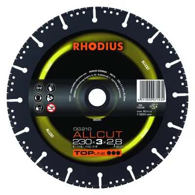 Produktbild von Rhodius 303391 DG 210 ALLCUT Diamond cutting disc Diameter 230 mm 1 pc(s)