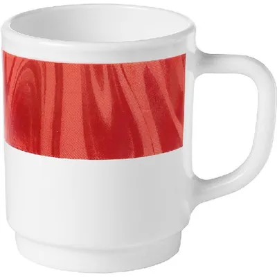 Image de BORMIOLI ROCCO Careware Mug avec anse, rouge, contenance : 0,25 litre
