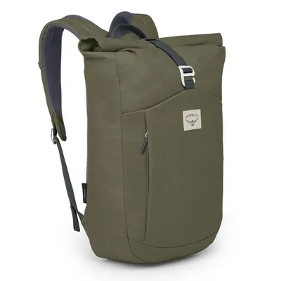 Produktbild von Osprey wurde entfernt. Deutsch: Reise-Rolltop-Rucksack aus recyceltem Material - 22 Liter - Grau/Beige