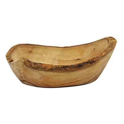 Produktbild von 2 X Olivenholz Seifenschale rustikal 11-13cm