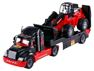 Zdjęcie produktu dla Cavallino Mammoth Torpedo Truck z buldożerem, skala 1:16