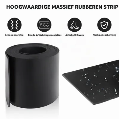 Imagen del producto de Alfombrilla antivibración de neopreno, 25 mm x 3 m, antideslizante, para máquinas