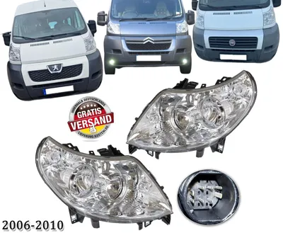 Produktbild von 2x Frontscheinwerfer für Ducato Boxer Jumper mit Stellmotor 2006-2010 E- L+R-