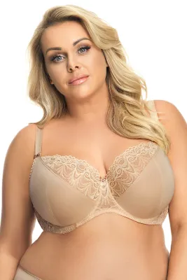 Produktbild von Gorsenia  k425 casablanca dame soft bh bügel große brüste, hellbeige, 70k