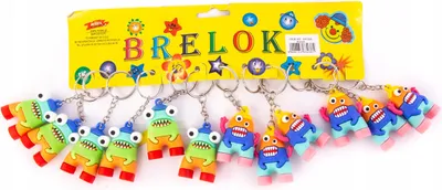 Produktbild von 12er Set Kinder Schlüsselanhänger Bunt - Fröhliche Anhänger für Rucksack, Tasche & Schlüssel