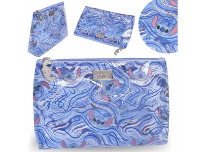 Obrázek produktu pro Kosmetická taška DISNEY Stitch z PVC, zapínání na zip 30x20 cm
