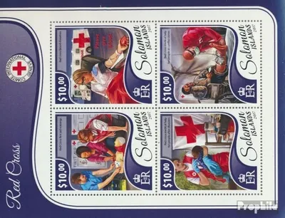 Produktbild von Briefmarken Salomoninseln 2017 Mi 4727-4730 Kleinbogen (kompl. Ausg.) postfrisch Rotes Kreuz
