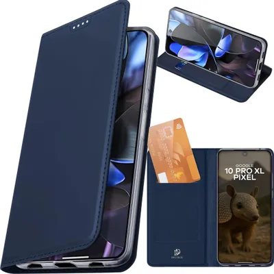 Produktbild von Handyhülle mit Klappe für Google Pixel 10 Pro XL, Dux Ducis Skin Pro, Dunkelblau